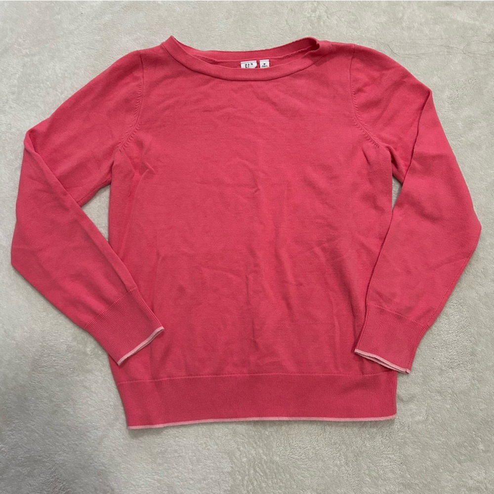 GAP Coral Pink Crewneck Sweater